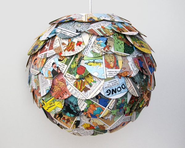 DIY Artichoke Pendant Light