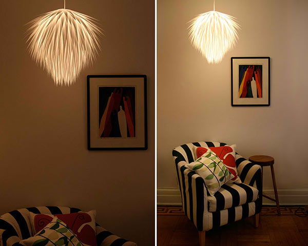 Paper Starburst Pendant Light