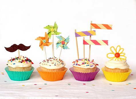 diy cupcakes toppers