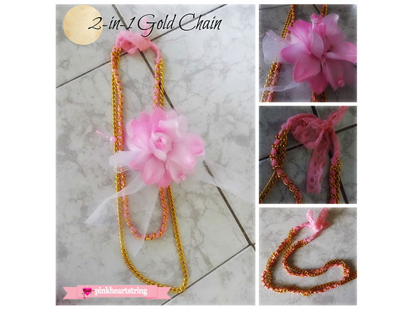 DIY 2-in-1 Gold Chain Bracelet Necklace