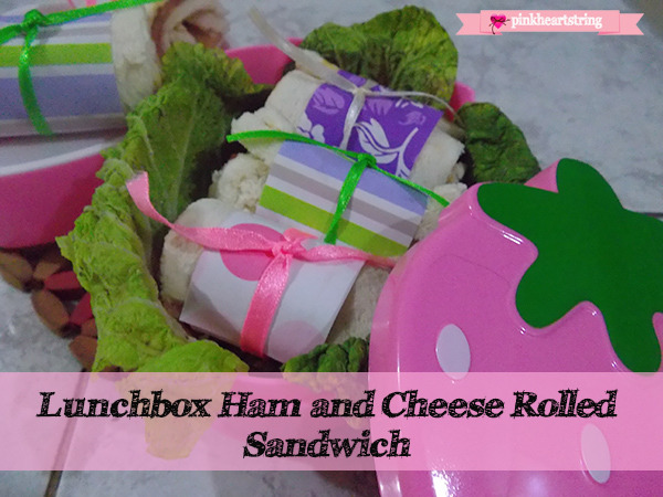 DIY Foodie: Lunchbox Ham and Cheese Rolled Sandwich