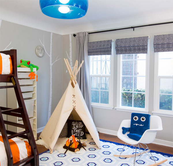 teepee boys bedroom