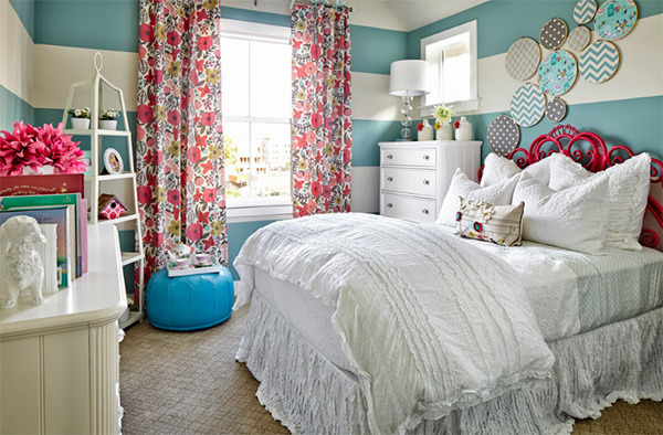 floral curtains bedroom