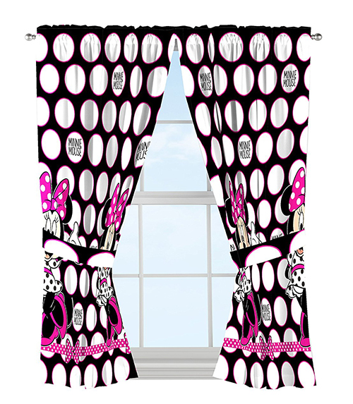 Disney Minnie Mouse Dots Curtain Panel