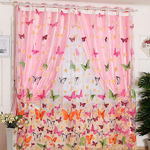 Butterfly Window Curtain Panel