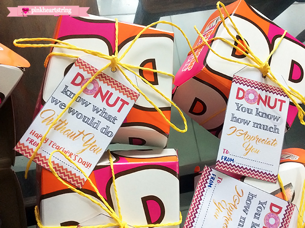 Teacher Appreciation Donuts Tags FREE Printables