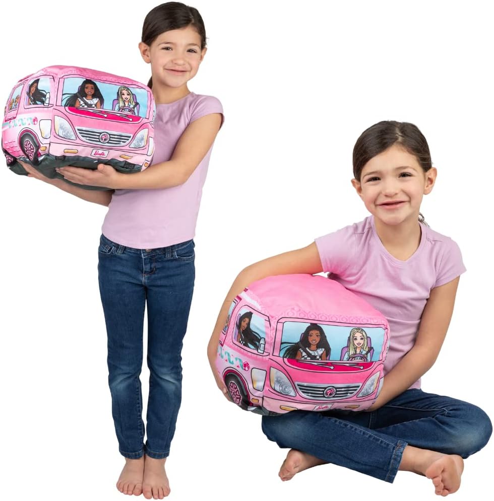 INTIMO Mattel Barbie Logo On Repeat Soft Cuddly Plush Fleece Throw